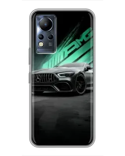 Чехол для Infinix Note 11 с картинкой «Темный Mercedes AMG»