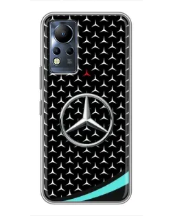 Чехол для Infinix Note 11 с картинкой «Mercedes — бирюзовый акцент»