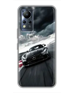Чехол для Infinix Note 11 с картинкой «Гоночный Mercedes AMG»