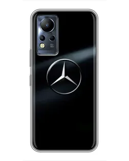Чохол для Infinix Note 11 з картинкою «Mercedes на металі»
