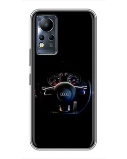 Чохол для Infinix Note 11 з картинкою «Салон Audi — кермо»