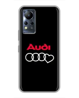 Чехол для Infinix Note 11 с картинкой «Логотип Audi Heart»