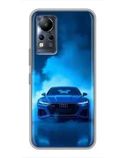 Чехол для Infinix Note 11 с картинкой «Audi — голубая энергия»