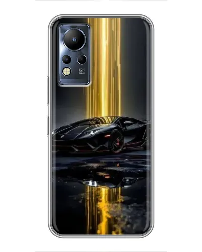 Чехол для Infinix Note 11 с картинкой «Ночной Lamborghini драйв»