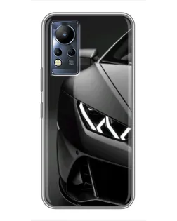 Чехол для Infinix Note 11 с картинкой «Lamborghini фары детализация»