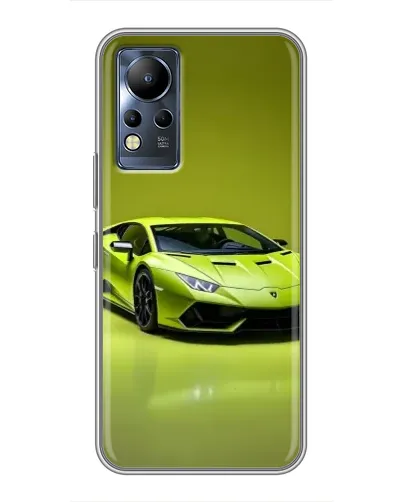 Чехол для Infinix Note 11 с картинкой «Салатовый Lamborghini Huracan»