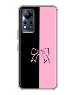 Чехол для Infinix Note 11 с картинкой «Половинки банта»
