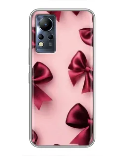 Чехол для Infinix Note 11 с картинкой «Бордовый атлас»