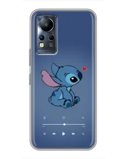 Чехол для Infinix Note 11 с картинкой «Музыкальный Stitch»