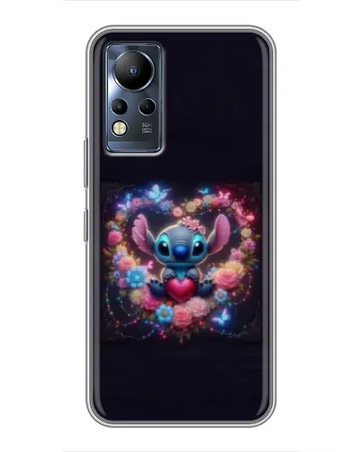 Чехол для Infinix Note 11 с картинкой «Stitch в цветах» Чехол для Infinix Note 11 с картинкой «Stitch в цветах»