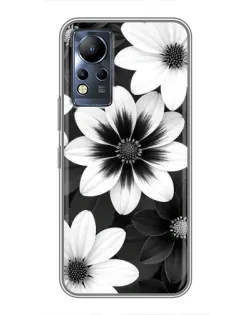 Чохол для Infinix Note 11 з картинкою «Монохромні айстри» Чохол для Infinix Note 11 з картинкою «Монохромні айстри»