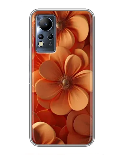 Чохол для Infinix Note 11 з картинкою «Помаранчева макро квітка»