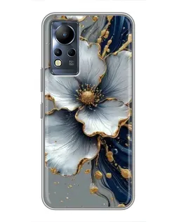 Чохол для Infinix Note 11 з картинкою «Біла квітка та золотий флюїд» Чохол для Infinix Note 11 з картинкою «Біла квітка та золотий флюїд»