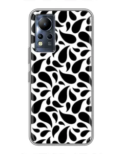 Чохол для Infinix Note 11 з картинкою «Контрастні чорні краплі»