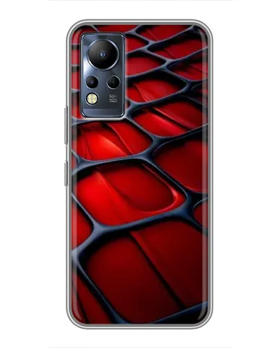 Чохол для Infinix Note 11 з картинкою «Червона глянцева сітка»