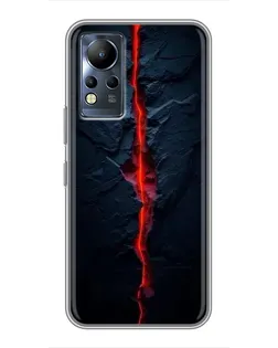 Чохол для Infinix Note 11 з картинкою «Червона лавова тріщина»
