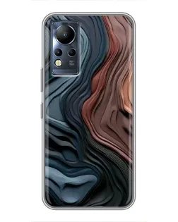 Чохол для Infinix Note 11 з картинкою «Кольорові хвилі каньйону»
