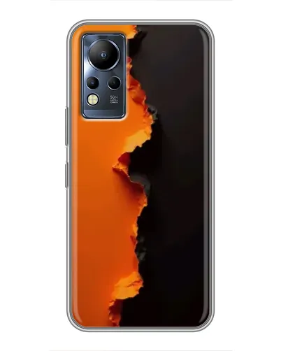 Чохол для Infinix Note 11 з картинкою «Помаранчевий розлом»