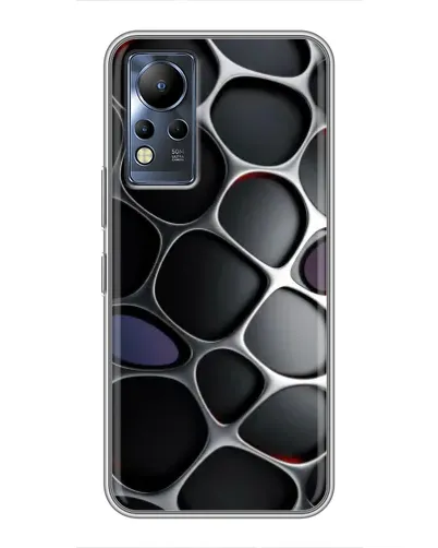 Чохол для Infinix Note 11 з картинкою «Об'ємна темна решітка»