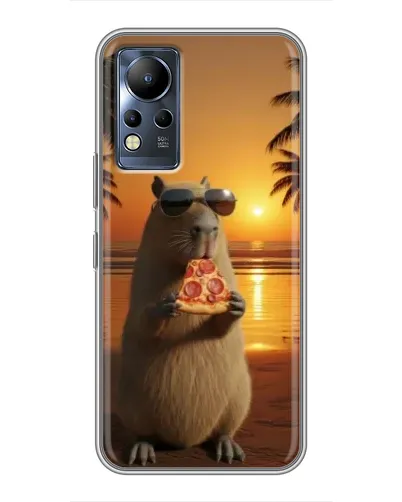 Чохол для Infinix Note 11 з картинкою «Капібара з піцою» Чохол для Infinix Note 11 з картинкою «Капібара з піцою»