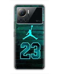 Чехол для Infinix Note 12 2023 с картинкой «Jordan Cyan 23»