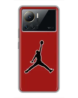 Чехол для Infinix Note 12 2023 с картинкой «Jordan Red Back»