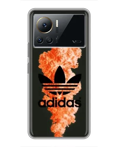 Чехол для Infinix Note 12 2023 с картинкой «Оранжевый дым Adidas» Чехол для Infinix Note 12 2023 с картинкой «Оранжевый дым Adidas»
