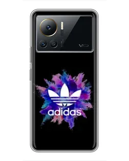 Чехол для Infinix Note 12 2023 с картинкой «Взрыв красок Adidas»