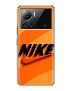 Чехол для Infinix Note 12 2023 с картинкой «Оранжевый драйв Nike»
