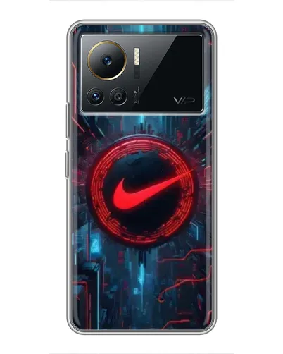 Чехол для Infinix Note 12 2023 с картинкой «Техногенный стиль Nike»