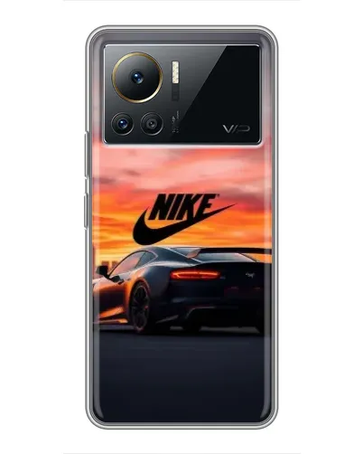 Чехол для Infinix Note 12 2023 с картинкой «Nike и суперкар»