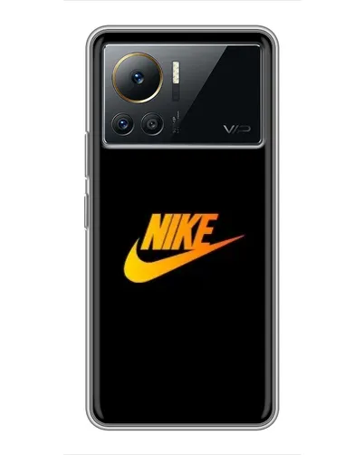 Чехол для Infinix Note 12 2023 с картинкой «Золотой логотип Nike»