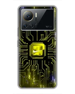 Чехол для Infinix Note 12 2023 с картинкой «Nike — золотая искра»