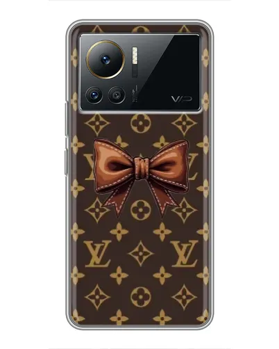 Чехол для Infinix Note 12 2023 с картинкой «LV с бантом»