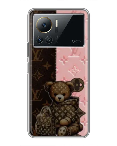 Чехол для Infinix Note 12 2023 с картинкой «Мишка в стиле LV»