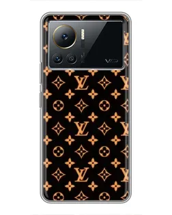 Чехол для Infinix Note 12 2023 с картинкой «Золотая монограмма LV»