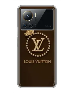Чехол для Infinix Note 12 2023 с картинкой «LV — золотая печать»