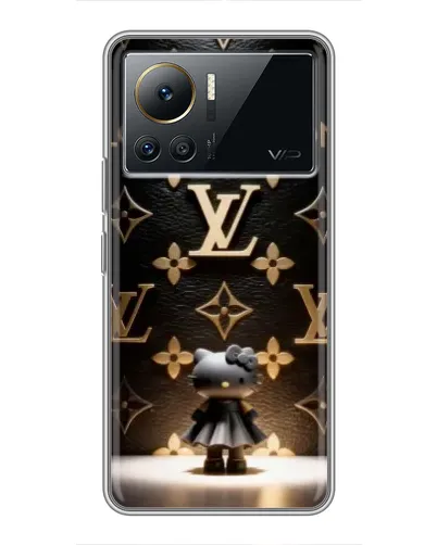 Чехол для Infinix Note 12 2023 с картинкой «Монограмма с фигурой»