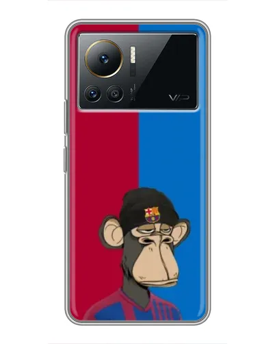 Чехол для Infinix Note 12 2023 с картинкой «Bored Ape — фанат Барсы» Чехол для Infinix Note 12 2023 с картинкой «Bored Ape — фанат Барсы»