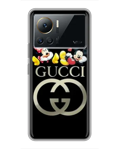 Чехол для Infinix Note 12 2023 с картинкой «Gucci — герои Disney»