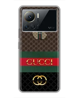 Чехол для Infinix Note 12 2023 с картинкой «Gucci — брендированный десерт»