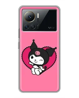 Чехол для Infinix Note 12 2023 с картинкой «Kuromi — любовь в сердце»