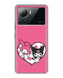Чехол для Infinix Note 12 2023 с картинкой «Kuromi и My Melody»