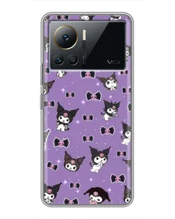 Чехол для Infinix Note 12 2023 с картинкой «Kuromi — паттерн»