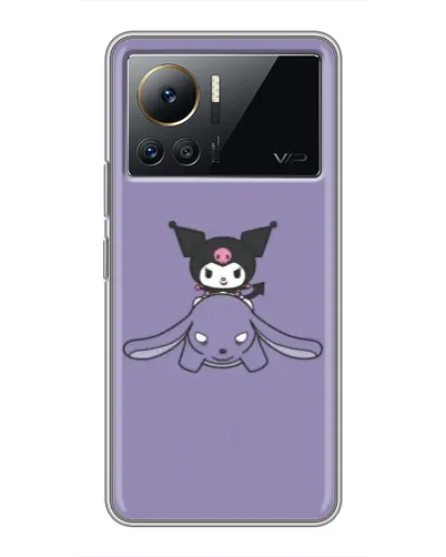 Чехол для Infinix Note 12 2023 с картинкой «Kuromi на лиловом фоне» Чехол для Infinix Note 12 2023 с картинкой «Kuromi на лиловом фоне»