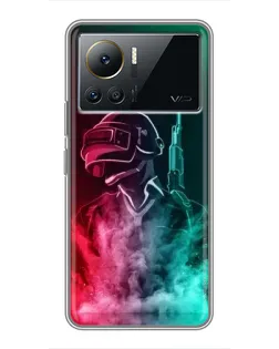 Чехол для Infinix Note 12 2023 с картинкой «PUBG — огненный воин»