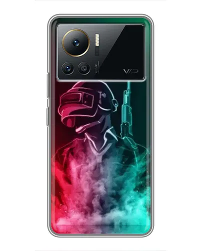 Чехол для Infinix Note 12 2023 с картинкой «PUBG — огненный воин»