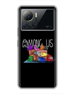 Чехол для Infinix Note 12 2023 с картинкой «Логотип Among Us» Чехол для Infinix Note 12 2023 с картинкой «Логотип Among Us»