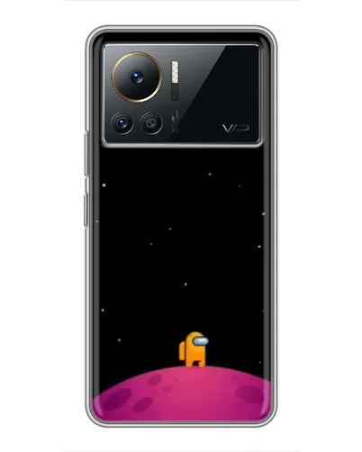 Чехол для Infinix Note 12 2023 с картинкой «Одинокий герой на планете»