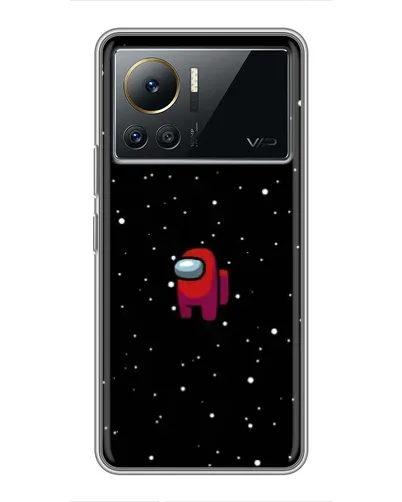 Чехол для Infinix Note 12 2023 с картинкой «Красный Among Us»